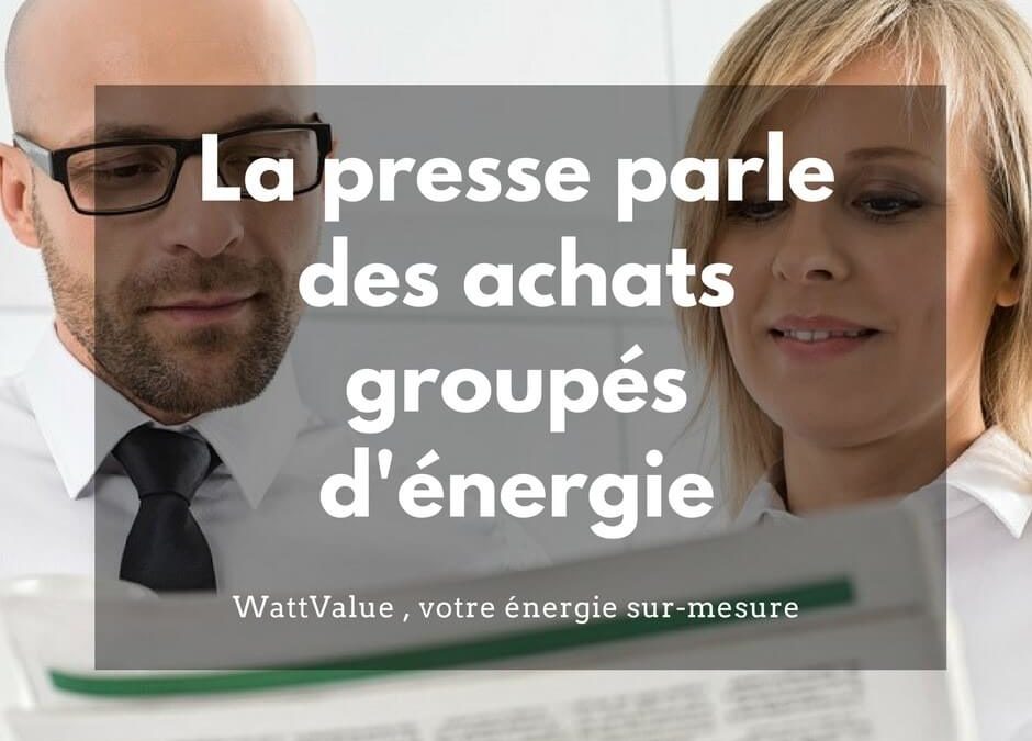 La presse parle des achats groupés de gaz et d’électricité