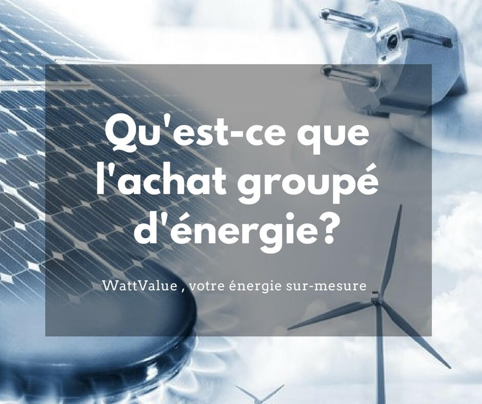 achat groupe d'énergie