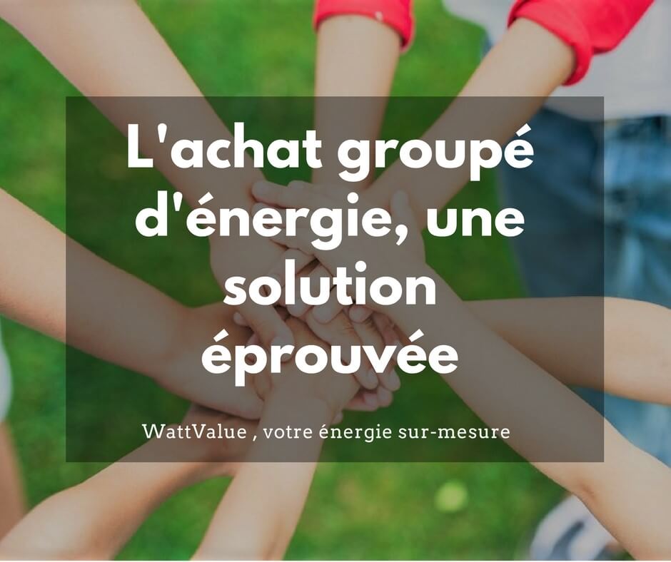 l'achat groupé d'énergie pour l'industrie