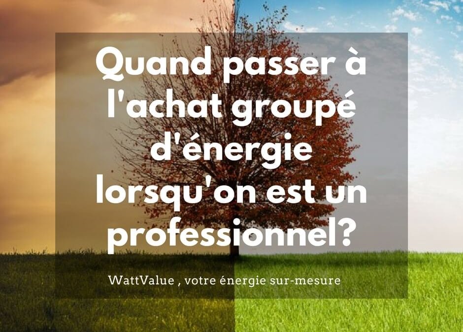 Quand passer à l’achat groupé d’énergie gaz et électricité ?