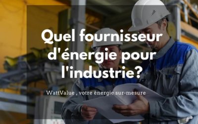 Quel fournisseur d’énergie pour l’industrie ?