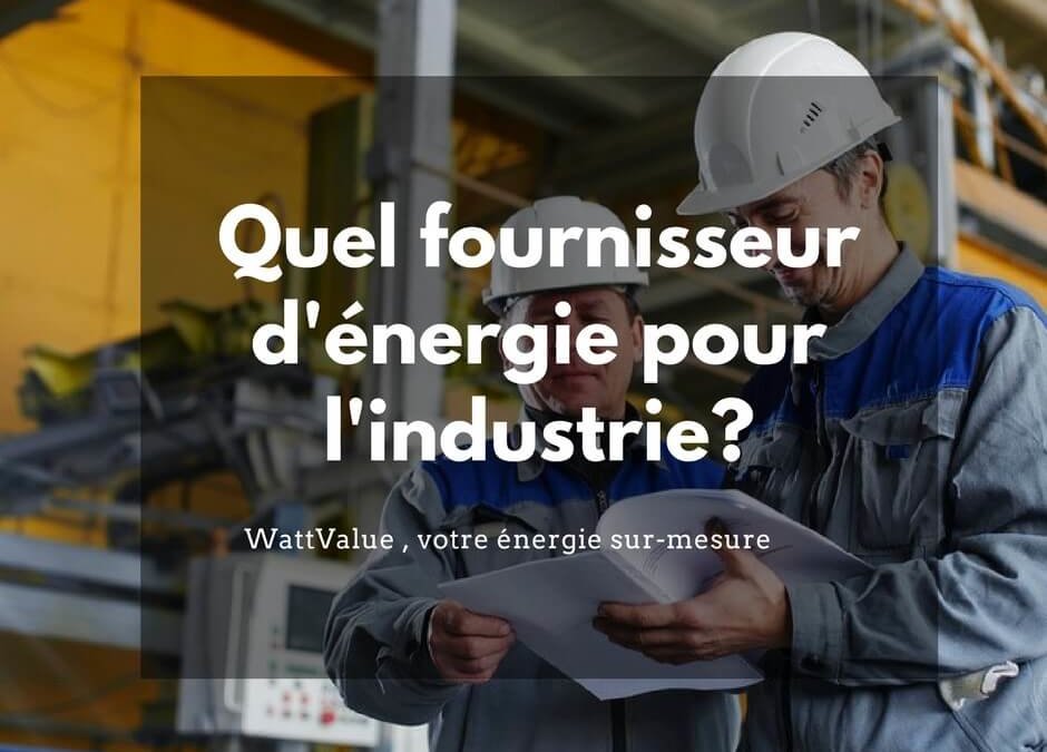 Quel fournisseur d’énergie pour l’industrie ?