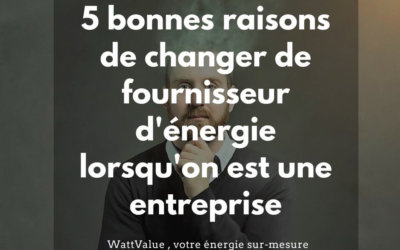 5 bonnes raisons de changer de fournisseurs d’énergie gaz et électricité