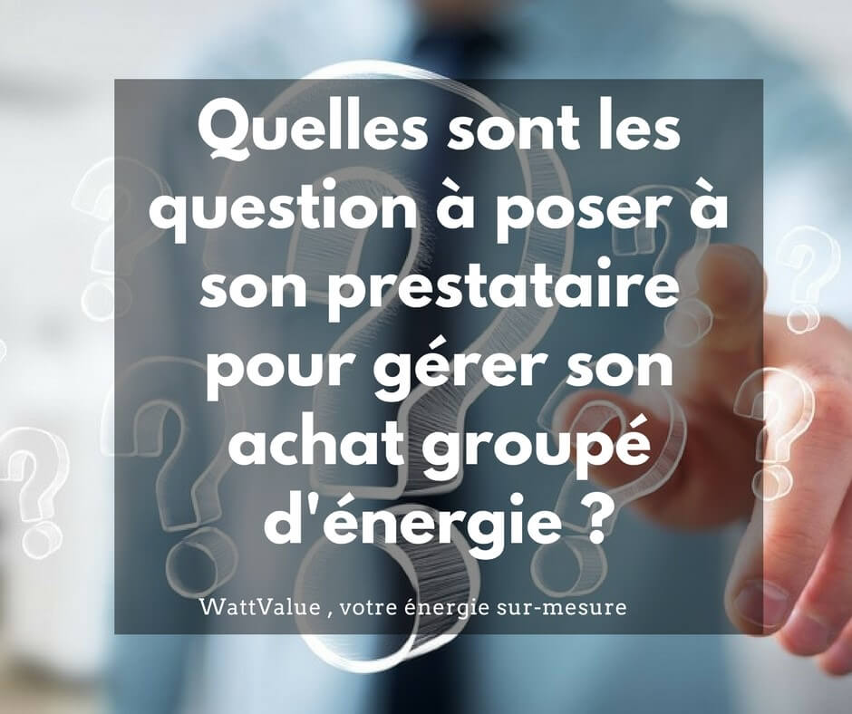 achat groupé d'énergie