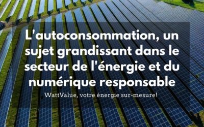 L’autoconsommation, un sujet grandissant dans le secteur de l’énergie et du numérique responsable