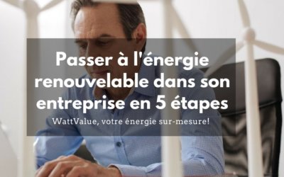 Passer à l’énergie renouvelable dans votre entreprise en 5 étapes