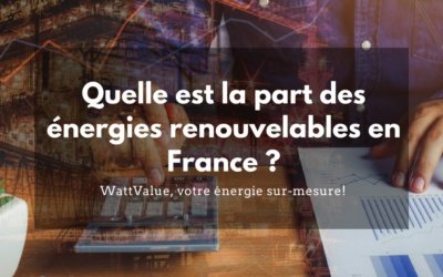Quelle est la part des énergies renouvelables en France ?