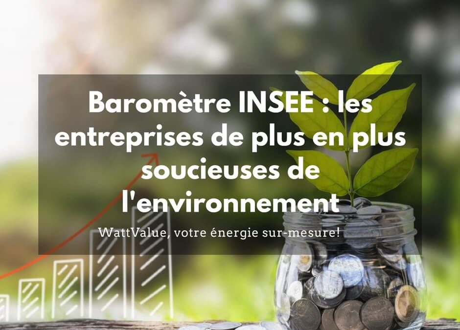 Baromètre INSEE : les entreprises de plus en plus soucieuses de l’environnement