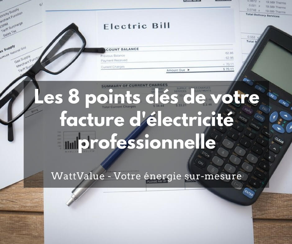 facture d'électricité