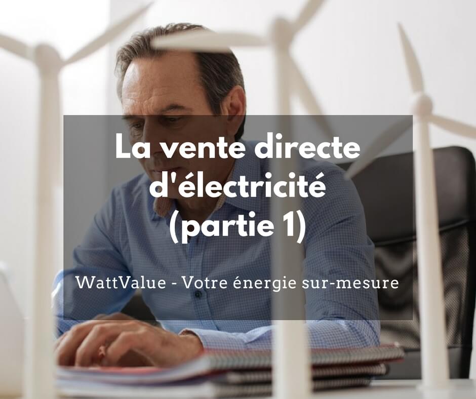 vente directe d'électricité