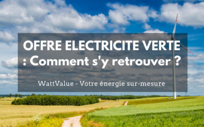 OFFRES ÉLECTRICITÉ VERTE : comment s’y retrouver ?
