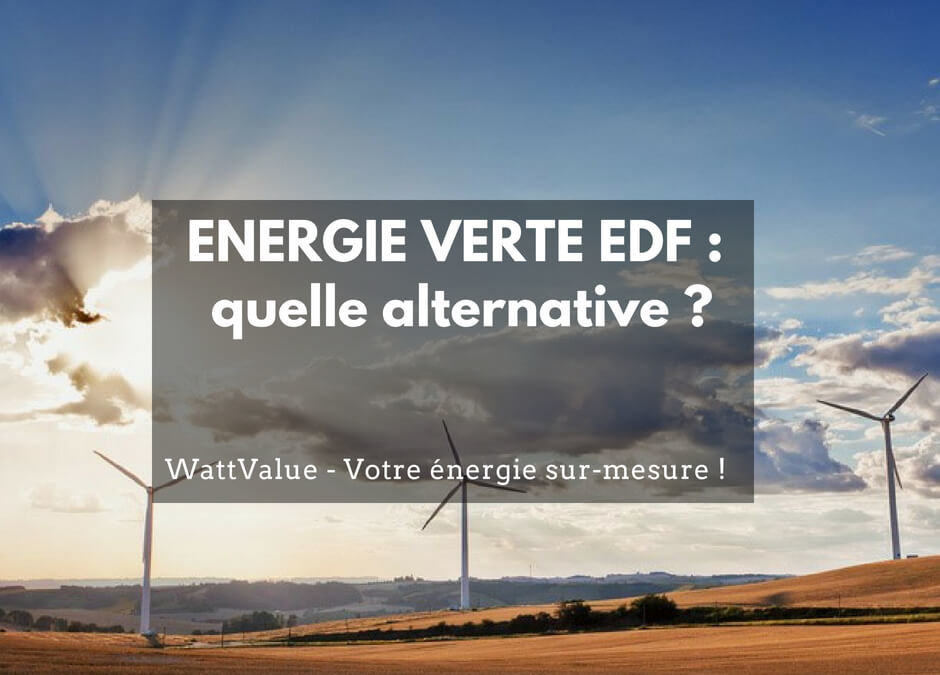 ENERGIE VERTE EDF : quelle alternative ?