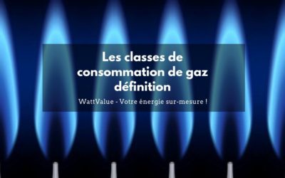 Classes de consommation de gaz définition