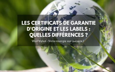 Les certificats de Garantie d’Origine et les labels : quelles différences ?