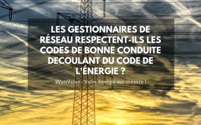 Les gestionnaires de réseau respectent-ils les codes de bonne conduite découlant du Code de l’Énergie ?
