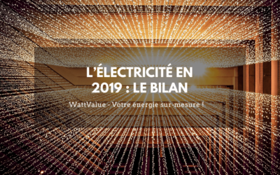 L’ÉLECTRICITÉ EN 2019 : LE BILAN