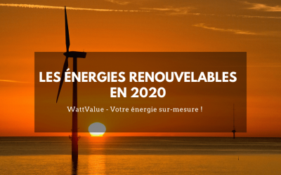 Les énergies renouvelables en 2020