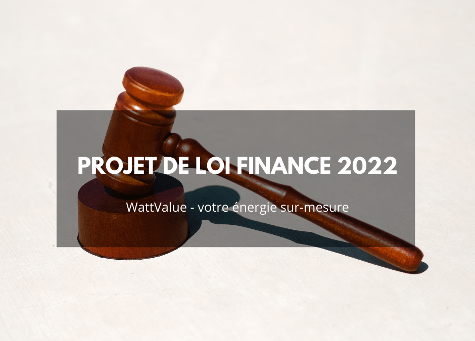 Projet de loi finance 2022