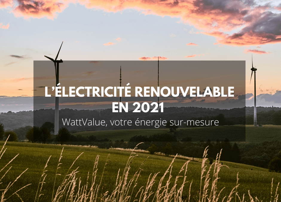 L’électricité renouvelable en 2021
