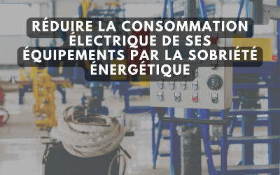 Réduire la consommation électrique de ses équipements par la sobriété énergétique