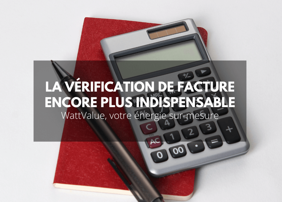 La vérification de facture : encore plus indispensable